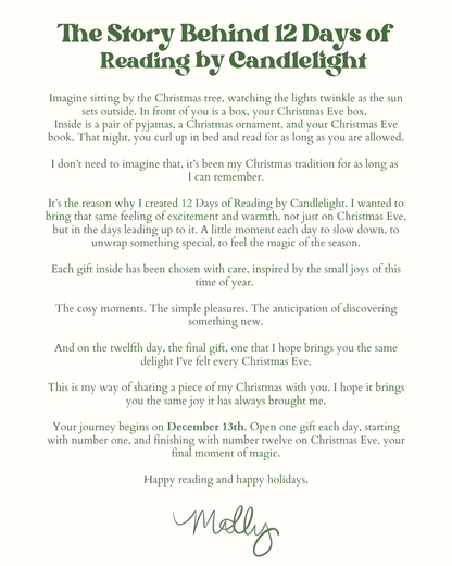 12 Days of Reading by Candlelight - Advent Calendar